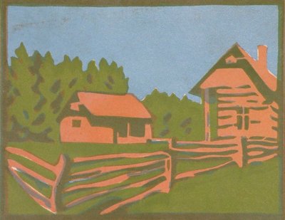 Farm in Izvora by Károly Ferenczy